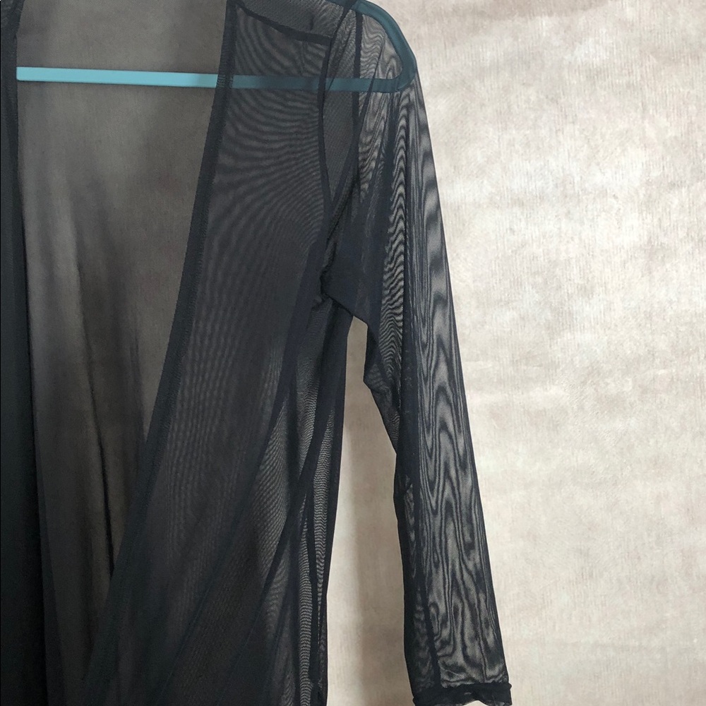 Black Sheer Swimsuit Coverup - Picture 5 of 6
